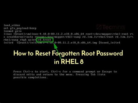 How To Reset A Forgotten Root Password In Linux How To Break