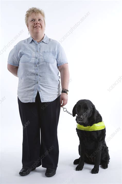 Blind Woman With Her Guide Dog Stock Image C0467240 Science