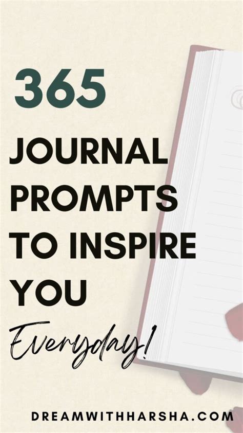 365 Journal Prompts To Inspire You Everyday Dream With Harsha