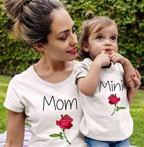 mommy amd me rose shirt t tutu skit on mercari mommy daughter outfits mom and daughter