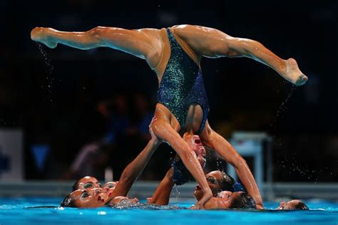People Photos Synchronized Swimming Gymnastics World Championship