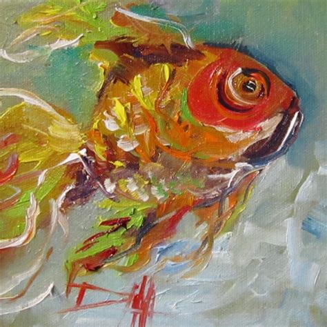 Painting Of The Day Daily Oil Paintings By Delilah Goldfishfish Painting