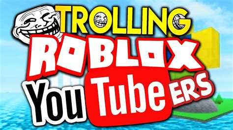Trolling Roblox Youtubers Youtube