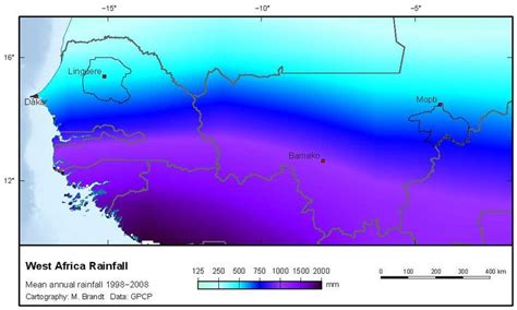 This page includes a chart with historical data for south africa average precipitation. Mean annual rainfall in West Africa, 1998-2008 (data after Adler et al.... | Download Scientific ...
