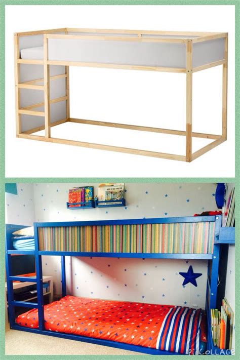 Below you can view and download the pdf manual for free. IKEA kura bed turned into bunk bed, painted blue with ...