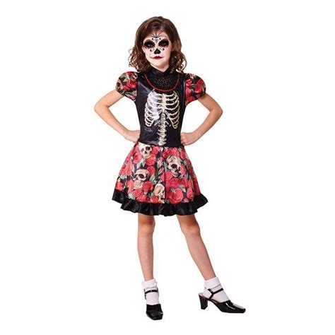 Day Of The Dead Girl Kids Costume From A2z Kids Uk