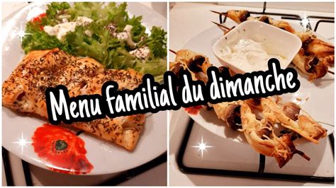 MENU FAMILIAL DU DIMANCHE FACILE RAPIDE ET ÉCONOMIQUE -
