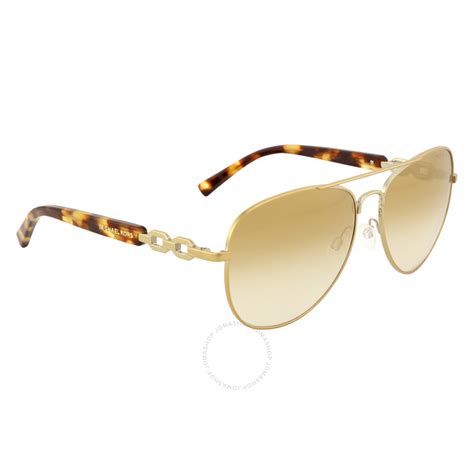 Michael Kors Fiji Gold Mirror Sunglasses Mk1003 10046e 58 14 Michael