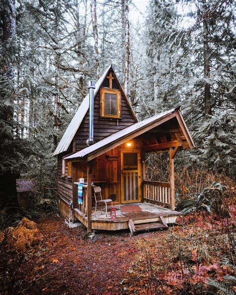 Autumn Cozy Cabins In The Woods Little Cabin Little Cabin In The Woods
