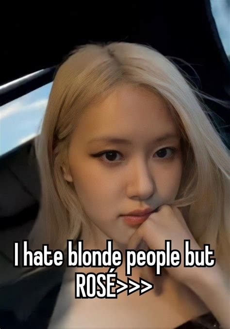 Herany Other Normal Blonde Person Rosé Blackpink Whisper Pins