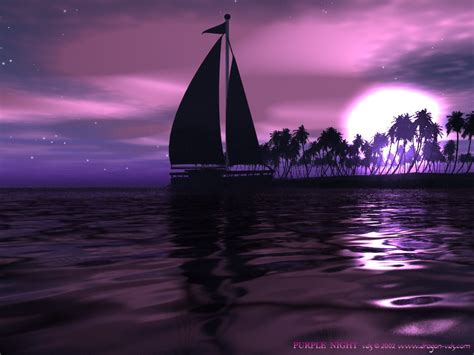 Wallpaper Sailing Ship Sunset Sea Night Reflection Sky Sunrise