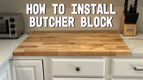 How To Install Butcher Block Counter Top Pro Tips Youtube