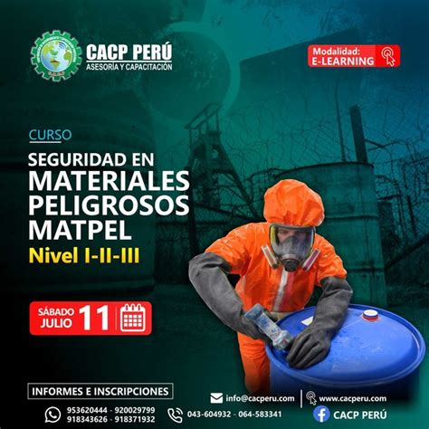 CACP Perú Curso Seguridad En Materiales Peligrosos Matpel Nivel I