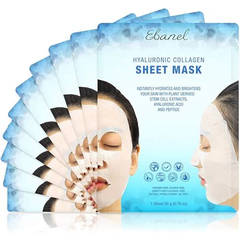 Buy Ebanel Pack Korean Collagen Face Mask Sheet Deep Moisturizing Instant Hydrating