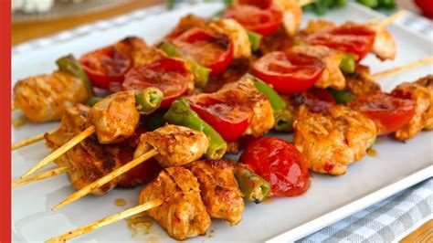 How To Make Homemade Chicken Shish Kebab Youtube