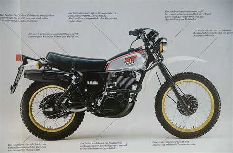 Yamaha Xt 500 Prospekt 1986 Bereits Zu Lebzeiten Eine Legende