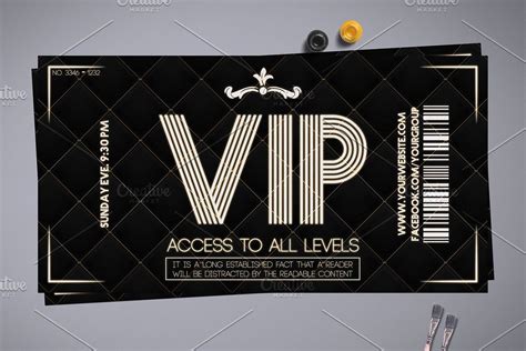 Ad Luxury Vip Pass Card By Tzochko On Creativemarket Hello This Is