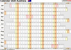 Download free excel calendar templates. Australia Calendar 2020 - Free Printable Excel templates