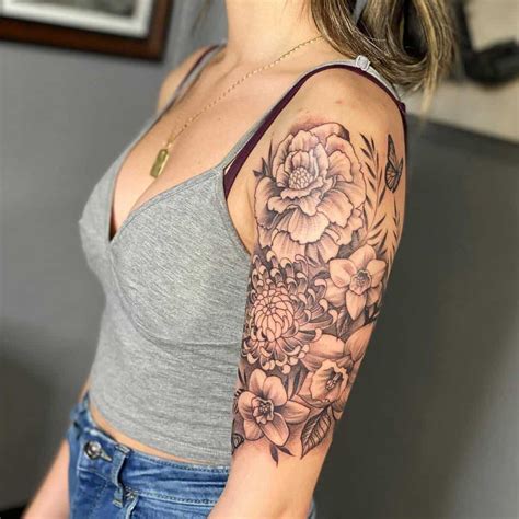 Girl Half Sleeve Tattoo