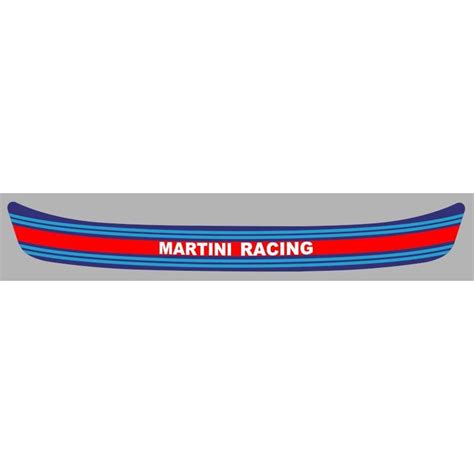 Martini Racing Helmet Visor Sunstrip Laminated Decal Cafe Racer
