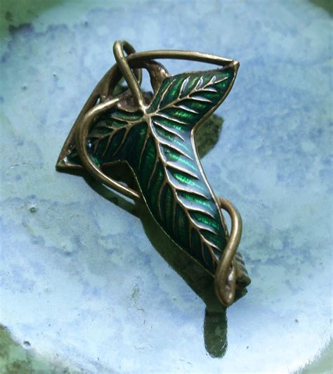 Brooch Leaf Lorien Amulet Fellowship Of The Ring Elven Jewelry