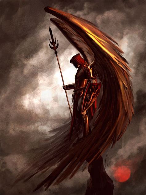 El Enviado By Charro Dark Fantasy Art Angel Warrior Fantasy Art