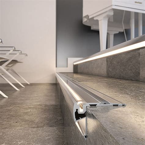 Aluminum Profile Stair Nosing Stepus Klus Design Non Slip