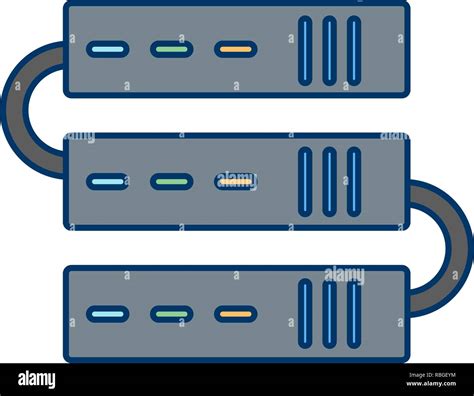 Vector Servers Icon Stock Vector Image And Art Alamy