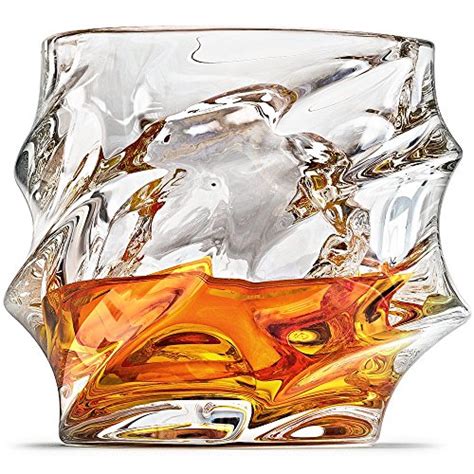 Buy Ashcroft Everest Ice Shaped Whiskey Glass Unique Cool Crystal Rocks Whiskey Glasses Set Of