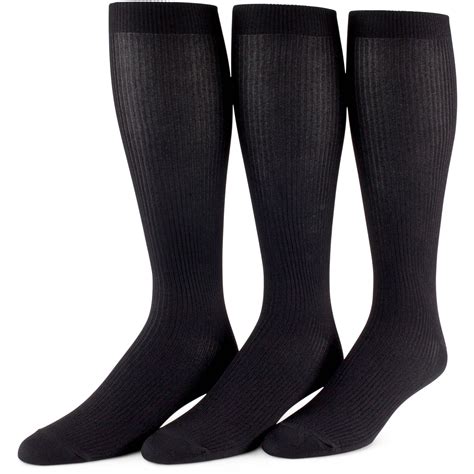 Men S Nylon Over The Calf Socks Pack Walmart Com