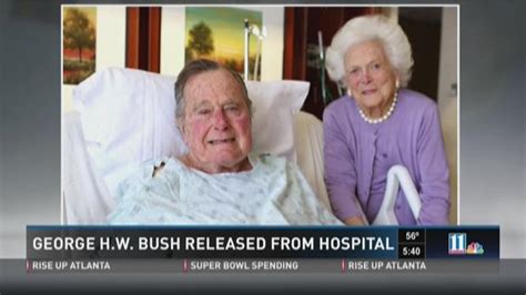 George H W Bush Released From Hospital Alive Com