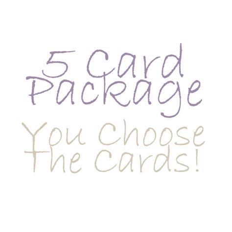 5 Pack Photo Greeting Cards Blank Inside Ready For Any Use Etsy