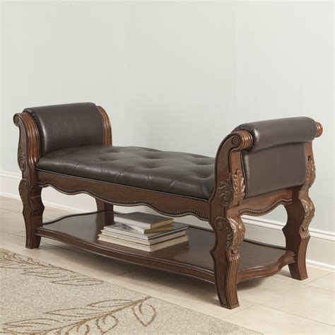 Get bedroom furniture such as benches, ottomans, foot stools and more at bedbathandbeyond.com. Signature Design by Ashley Ledelle Upholstered Bedroom ...
