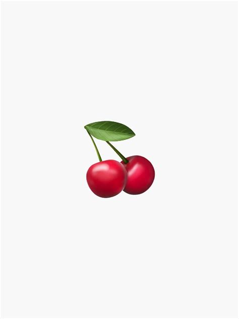 Cherry Emoji Sticker By Cssens Emoji Stickers Emoji Cherry