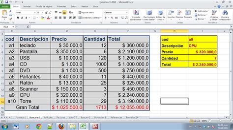 Facturas Excel Trabajando Una Factura En Excel 2010 Free Download