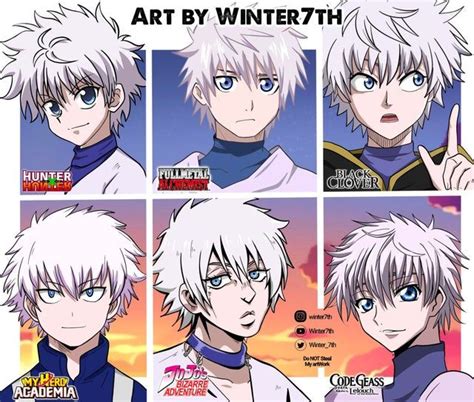 Killua In Different Styles Which One Is Your Favorite Art By