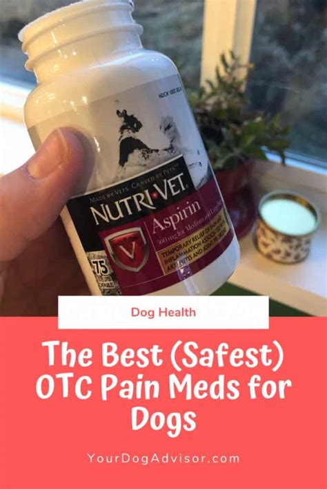 The Best Safest Otc Pain Meds For Dogs Your Dog Advisor