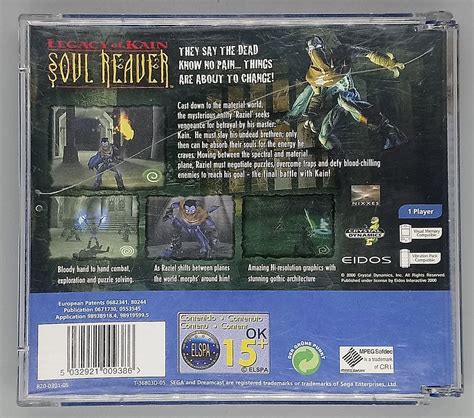 Soul Reaver Legacy Of Kain Sega Dreamcast