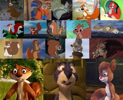 Squirrels In Animated Movies And Shorts By The Acorn Bunch On DeviantArt