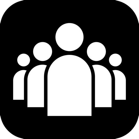 People Icon Black And White Png