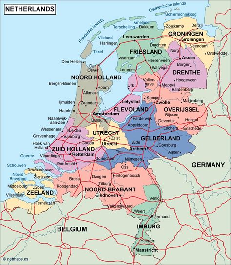 netherlands political map order and download netherlands political map