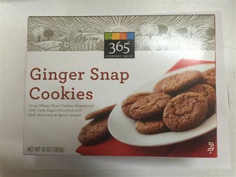 365 By Whole Foods Market Cookies Ginger Snap 10 Ounce Ginger Snap