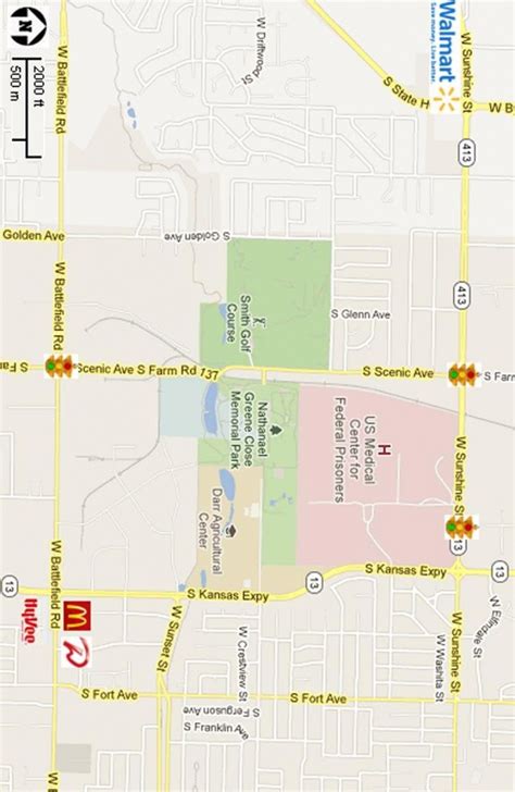 Print Map Of Downtown Springfield Mo 1 417 327 3911 Aj Ellis