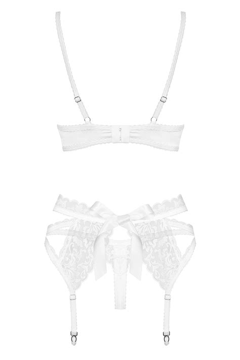 Obsessive Sexy Lace Bridal Set 871 Seg 2 White White