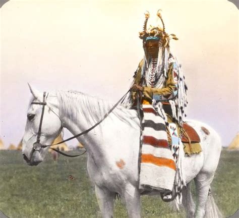 Native American Indian Pictures Rare Colorized Slides Of The Blackfeet