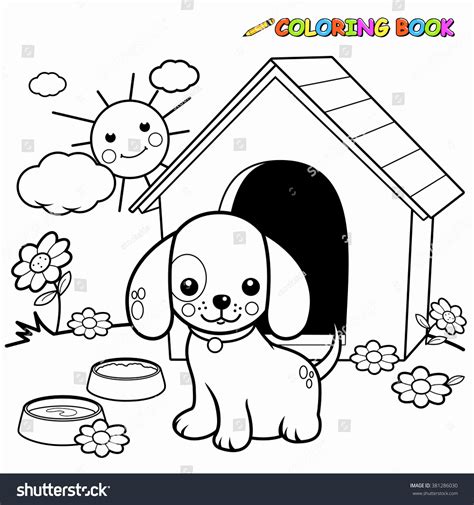 Dog House Coloring Page At Free Printable Colorings