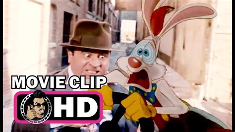 WHO FRAMED ROGER RABBIT Movie Clip Benny Car Chase Bob Hoskins Classic Animated Movie