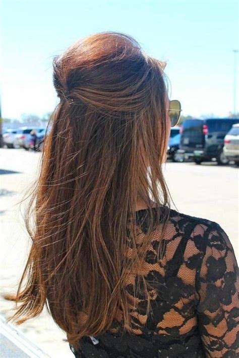 36 Cute Half Ponytail Hairstyles You Need To Try Ponytail Hairstyles Hairdo Half Ponytail