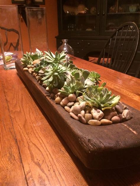 Succulent Coffee Table Centerpiece Decorating With Succulents