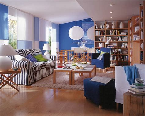Bringing Blue In The Living Room Interior Design Ideas